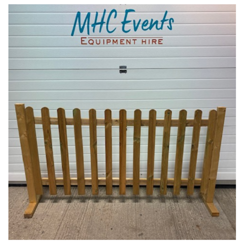 Natural Picket fence hire