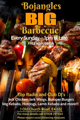 Your Big Sunday Barbeque in Chingford – Dine in at Bojangles this May